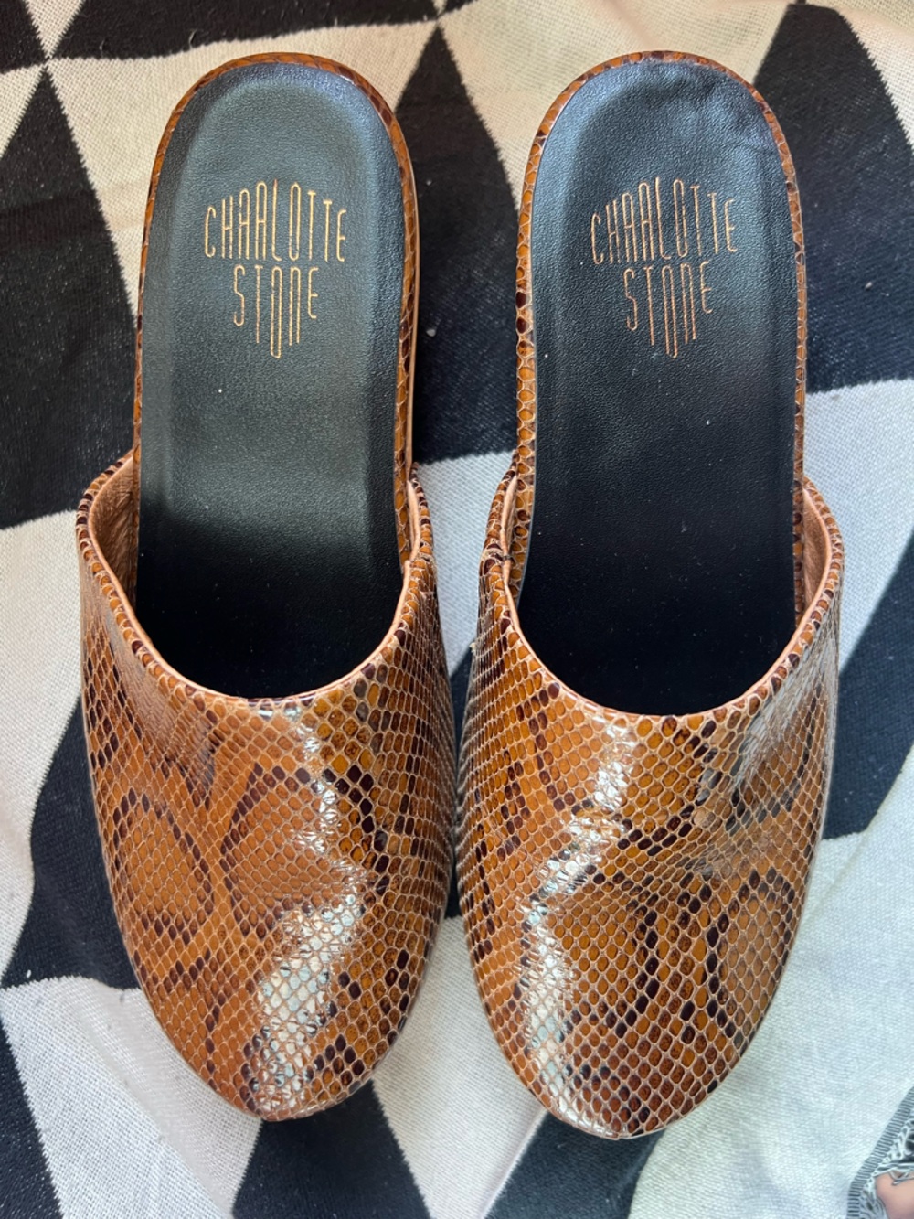 CHARLOTTE STONE Martino Clog Sz12 **fits like Sz11** - Picture 3 of 5